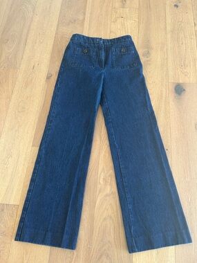 Sézane Wide Leg Dark Blue Women’s Jeans